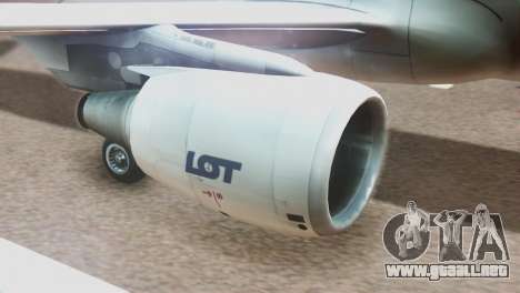 LOT Polish Airlines Boeing 747-400 para GTA San Andreas
