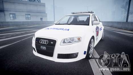 Audi RS4 Serbian Police [ELS] para GTA 4