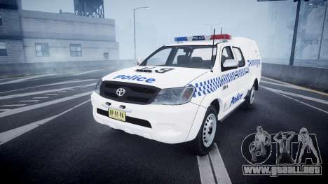 Toyota Hilux NSWPF [ELS] scoop para GTA 4