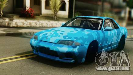 Nissan Skyline R32 Camo Drift para GTA San Andreas