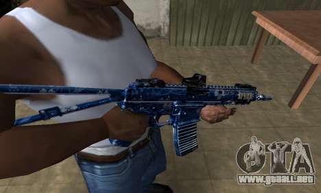 Blue Life M4 para GTA San Andreas