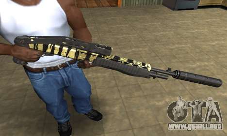 Gold Lines Combat Shotgun para GTA San Andreas