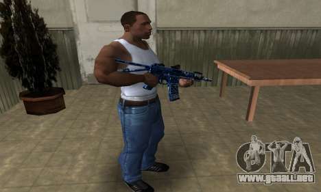 Blue Life M4 para GTA San Andreas