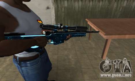 Sniper Blue Snow para GTA San Andreas