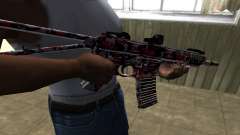 M4 Rojo Camo para GTA San Andreas
