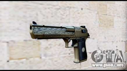 Golden Engraved Desert Eagle para GTA San Andreas