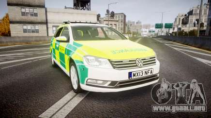 Volkswagen Passat B7 North West Ambulance [ELS] para GTA 4