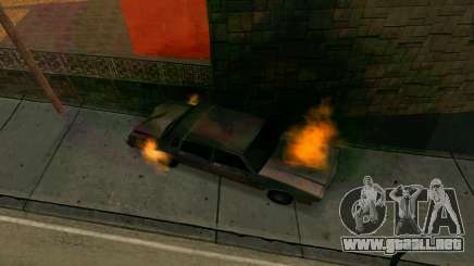 Burning car mod from GTA 4 para GTA San Andreas