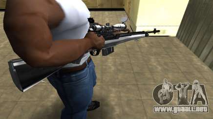 Silver Sniper Rifle para GTA San Andreas