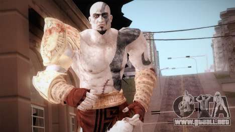God Of War 3 Kratos Blue para GTA San Andreas