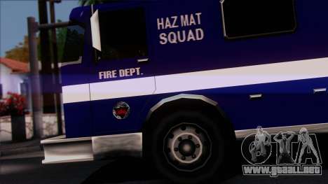 FDSA Hazardous Materials Squad Truck para GTA San Andreas