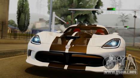 Dodge Viper SRT GTS 2013 IVF (HQ PJ) LQ Dirt para GTA San Andreas