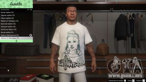 GTA 5 Franklin Hip Hop Camisetas