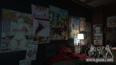 GTA 5 Anime a los carteles de la casa de Michael