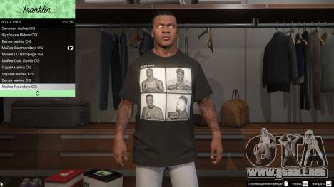 GTA 5 Franklin Hip Hop Camisetas