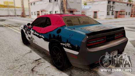Dodge Challenger SRT Hellcat 2015 HQLM para GTA San Andreas