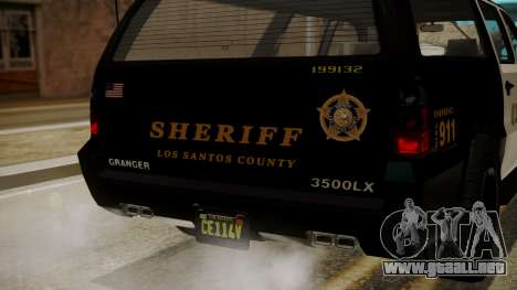 GTA 5 Declasse Granger Sheriff SUV IVF para GTA San Andreas