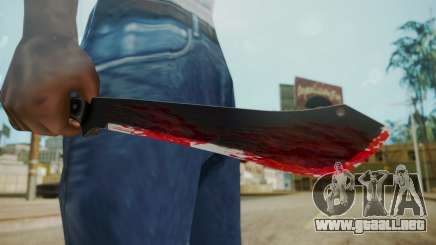 GTA 5 Machete (From Lowider DLC) Bloody para GTA San Andreas