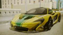 McLaren P1 GTR 2015 Yellow-Green Livery para GTA San Andreas