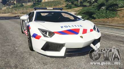 Lamborghini Aventador LP700-4 Dutch Police v5.5 para GTA 5