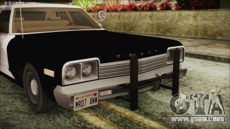 Dodge Monaco 1974 SFPD IVF para GTA San Andreas