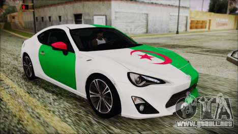 Toyota GT86 (ZN6) 2012 HD Algeria PJ para GTA San Andreas