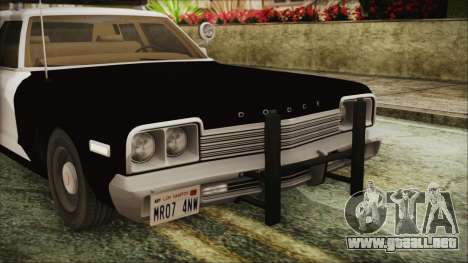 Dodge Monaco 1974 SFPD IVF para GTA San Andreas