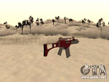 La navidad G36c camo para GTA San Andreas