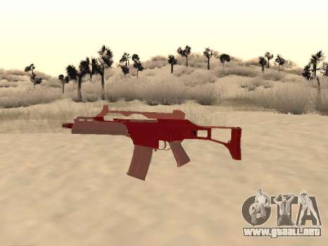 La navidad G36c camo para GTA San Andreas