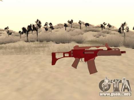 La navidad G36c camo para GTA San Andreas