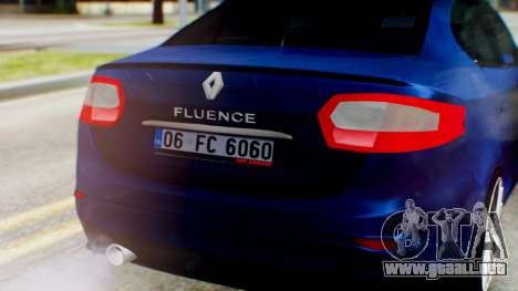 Renault Fluence King para GTA San Andreas