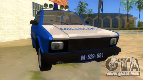 Yugo Koral Police para GTA San Andreas