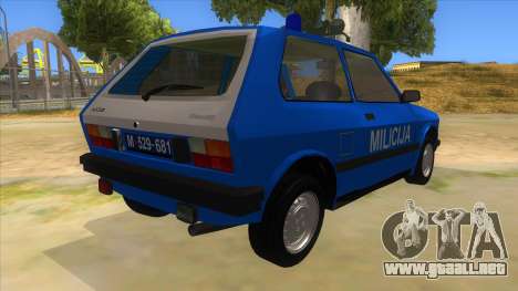 Yugo Koral Police para GTA San Andreas