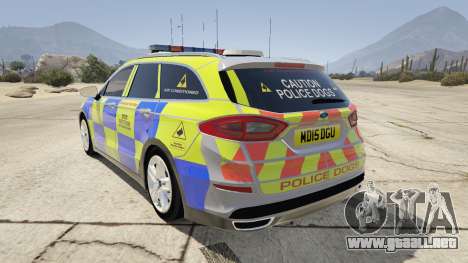 2014 Police Ford Mondeo Dog Section