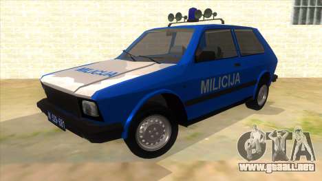 Yugo Koral Police para GTA San Andreas