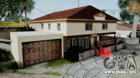 CJ House with Frame and Book para GTA San Andreas