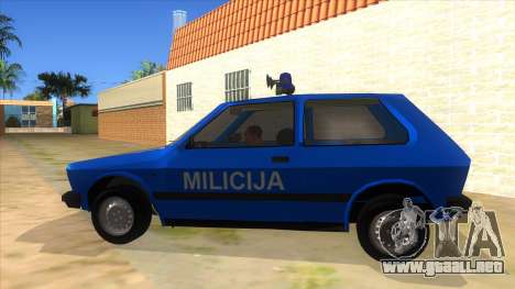 Yugo Koral Police para GTA San Andreas