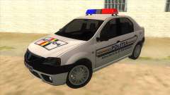 Dacia Logan Romania Police para GTA San Andreas