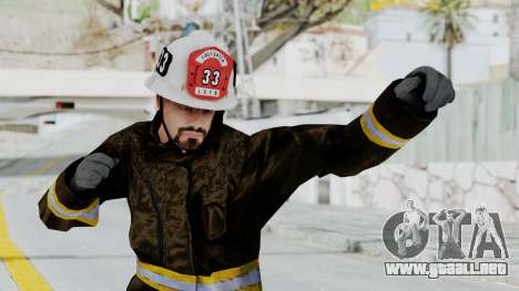 GTA 5 Fireman SF para GTA San Andreas