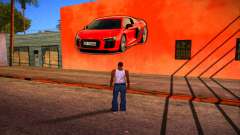 Audi R8 Wall Grafiti para GTA San Andreas