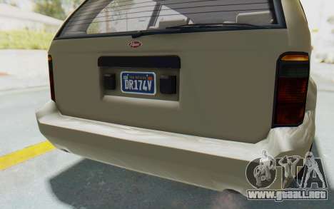 GTA 5 Vapid Minivan Custom without Hydro IVF para GTA San Andreas