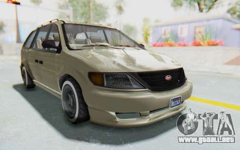 GTA 5 Vapid Minivan Custom without Hydro IVF para GTA San Andreas