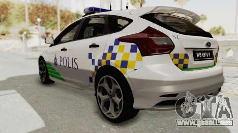 Ford Focus ST 2013 PDRM para GTA San Andreas