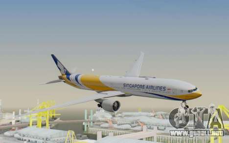 Boeing 777-300ER Singapore Airlines v2 para GTA San Andreas