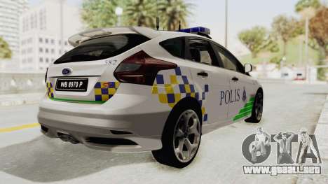 Ford Focus ST 2013 PDRM para GTA San Andreas