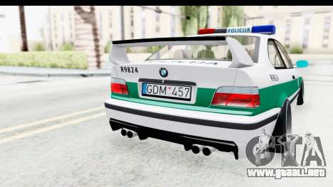 BMW M3 E36 Stance Lithuanian Police para GTA San Andreas