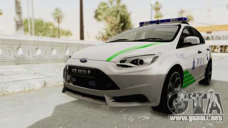 Ford Focus ST 2013 PDRM para GTA San Andreas