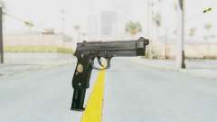 Tariq Iraqi Pistol Back v1 Silver Long Ammo para GTA San Andreas