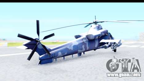 Denel AH-2 Rooivalk Blue para GTA San Andreas