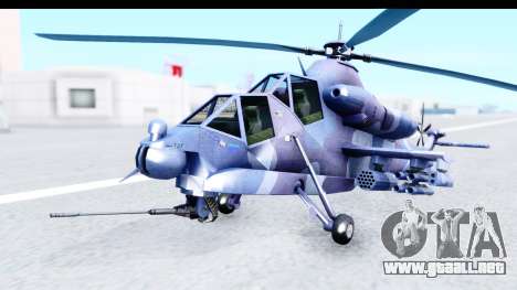 Denel AH-2 Rooivalk Blue para GTA San Andreas